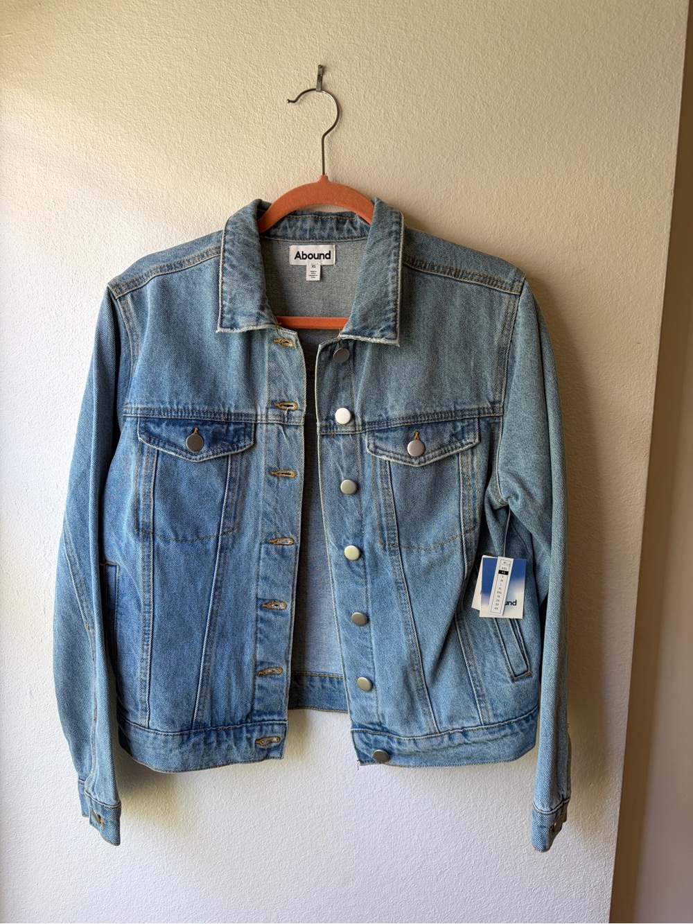 Abound Women’s Light Wash Blue Denim Jacket